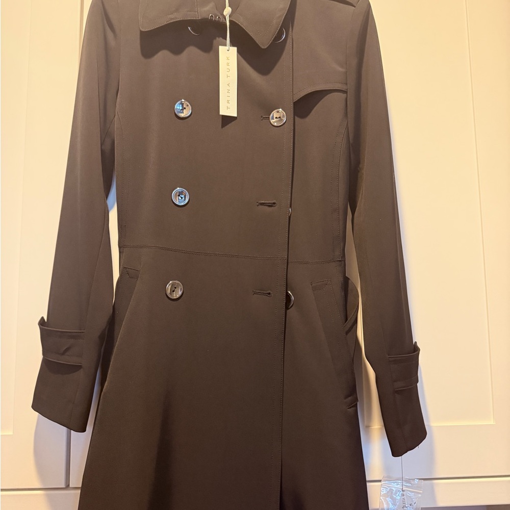 TRINA TURK Black New with Tags dress coat